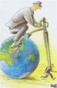 Caricatura Prabusirea Wall Street banci4