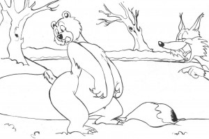 Ursul pacalit de vulpe