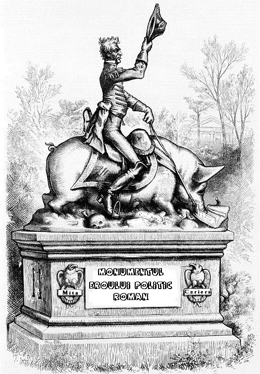Monumentul eroului politic roman porc politician