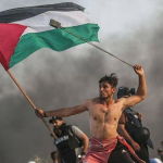 Tanar palestinian proteste Fasia Gaza David si Goliat 1830 Eugene Delacroix