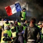 Vestele galbene steag Franta protest miting demonstratie